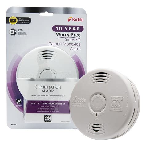 10 year smoke and carbon monoxide detector|kidde worry free smoke detector.